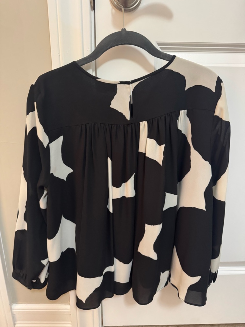 Kate spade Black and Cream Printed Women's Blouse - Picture 3 of 5